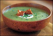 Soupe aux Poireaux et au lait de soja